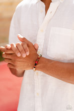 Load image into Gallery viewer, I WOOD Be So Lucky - Orange UNIQUELY URBAN Bracelet - Paparazzi Accessories 2023 Convention
