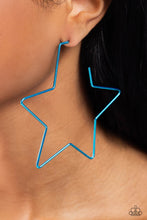 Load image into Gallery viewer, Starstruck Secret - Blue Earrings - Paparazzi Accessories
