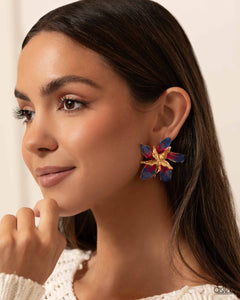 Warped Wallflower - Multi Earrings - Paparazzi Accessories