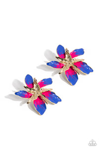 Warped Wallflower - Multi Earrings - Paparazzi Accessories