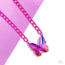 Load image into Gallery viewer, Fascinating Flyer - Pink Necklace - Paparazzi Accessories
