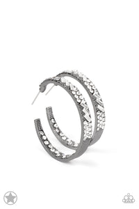 GLITZY By Association- Blockbuster Hoops- Paparazzi Accessories