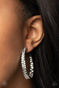 GLITZY By Association- Blockbuster Hoops- Paparazzi Accessories